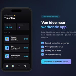 Vibe Coding Method | AI Coding Guide | Building Apps with Claude | Dutch Manual | Digital Download PDF image 3