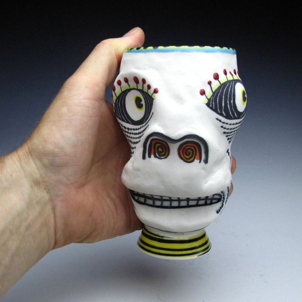 Airplane Skull Cup Tumbler Mug