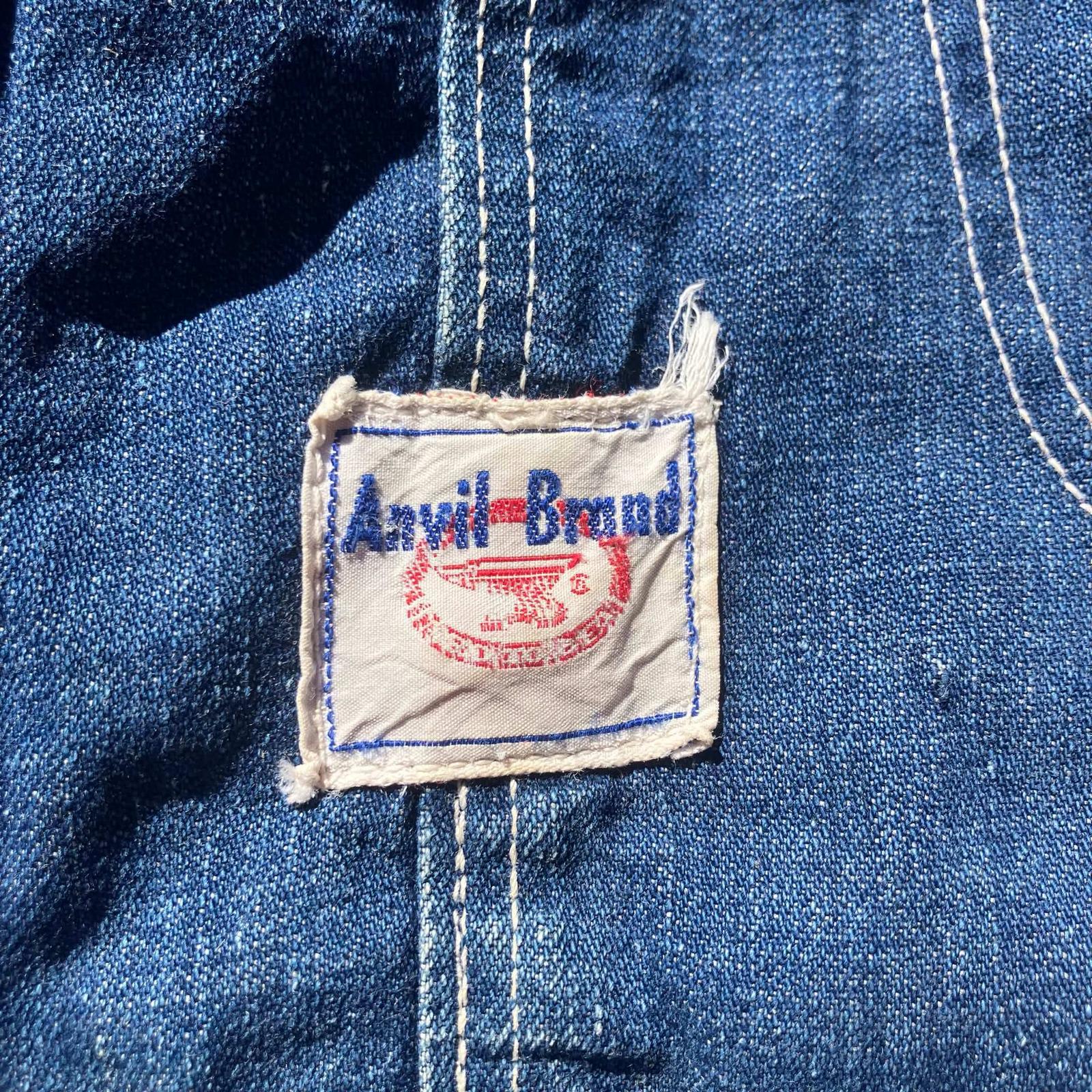 1950s Anvil Brand Overalls Spell Out Adjustable Straps Vintage