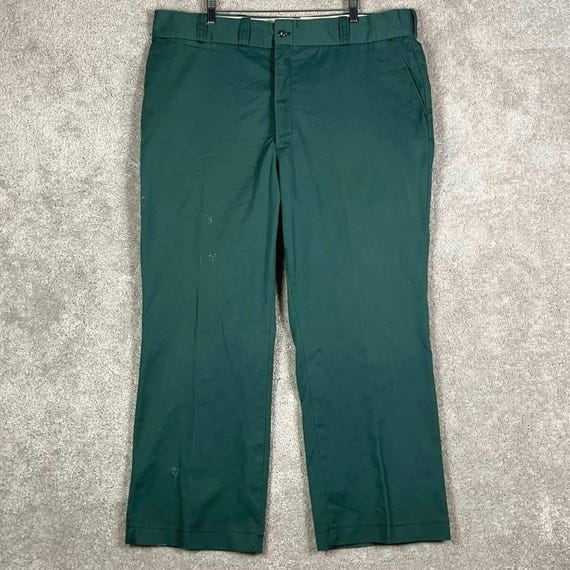 Big Mac, VTG 70s Big Mac Work Pants Mens 42x28 (Fits 40x27) Forest Green Scovill Twill