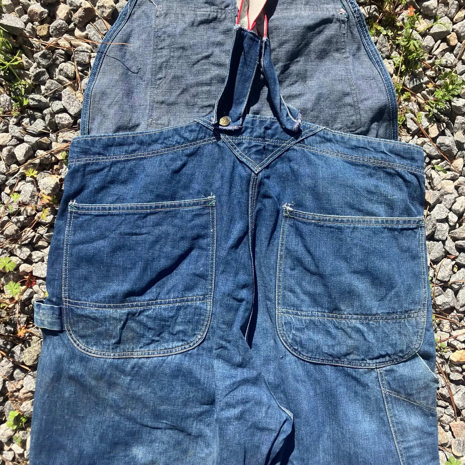 1950s Anvil Brand Overalls Spell Out Adjustable Straps Vintage