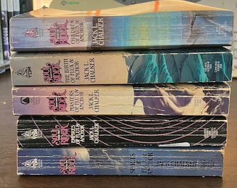 Serie Soul Rider de Jack L Chalker, Libros 1-5, Flux and Anchor, Edición de bolsillo