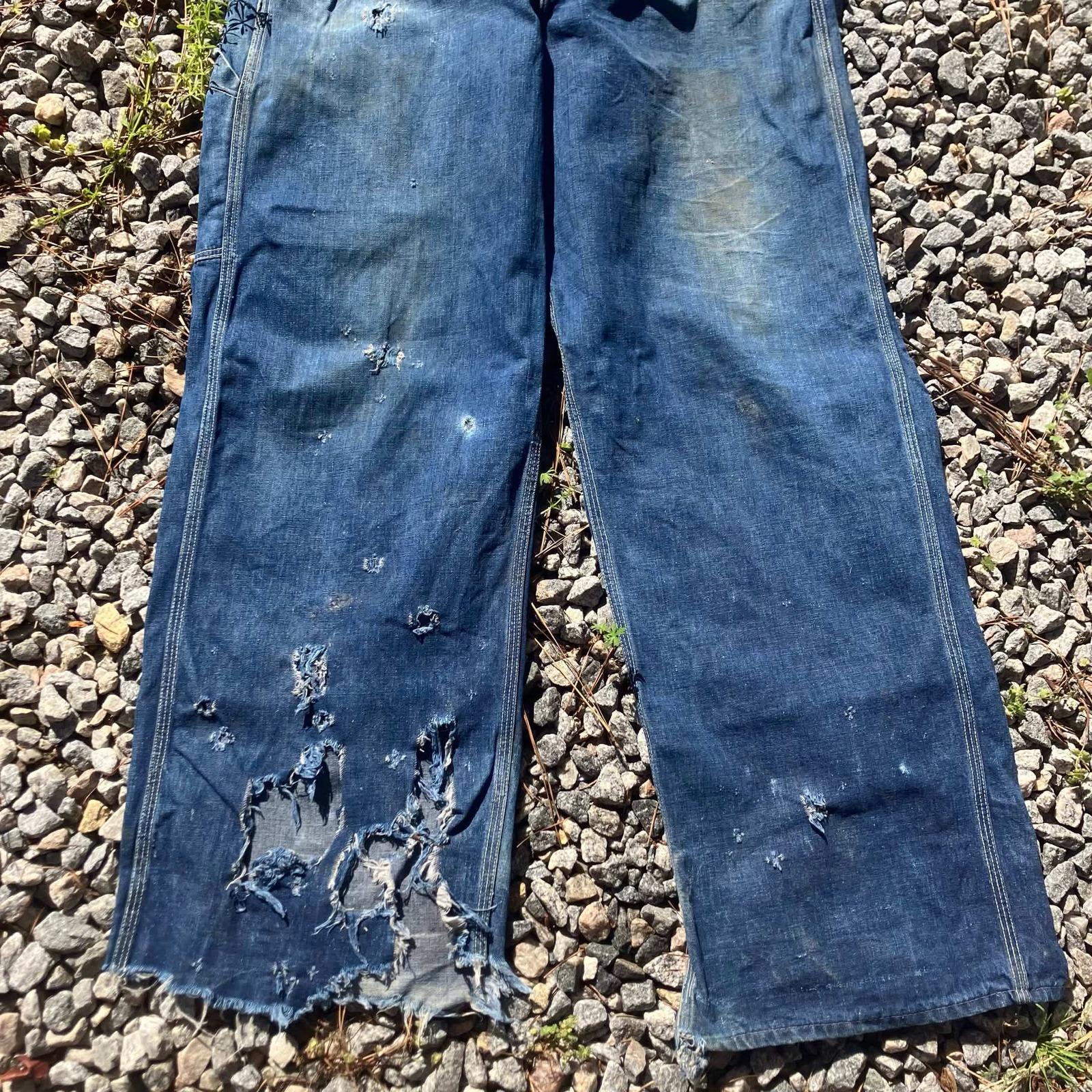 1950s Anvil Brand Overalls Spell Out Adjustable Straps Vintage