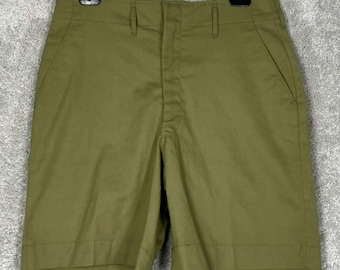 Vintage 1970s Boy Scouts of America Olive Green Shorts 30 In Waist Made In USA