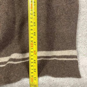 Pendleton Aztec Lambswool Cardigan Duster Brown Sweater Knit Size Large image 12