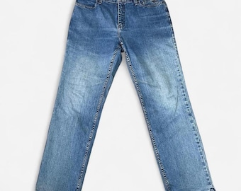 Harley Davidson Jeans Light Wash Straight Leg Y2K Vintage Grunge Size 32x30