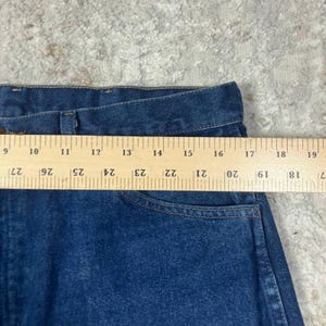 Vintage Wrangler Jeans Mens Fits 33x34 Straight Leg Dark Wash Classic Cowboy image 7