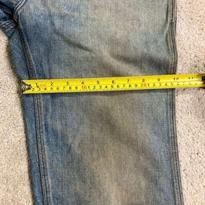 VTG 70s Wrangler Jeans Mud Faded Distressed Mens 34x32 (fit 32x29) Made In USA image 13