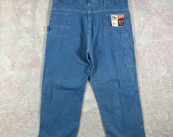 Pantalones vaqueros de carpintero para hombre de la marca Vintage Pointer, talla 44x30, hechos en EE. UU., nuevos con etiquetas.