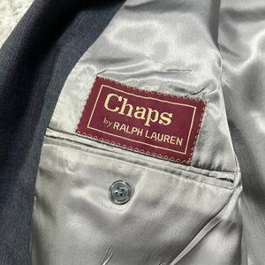 Vintage des années 80 Chaps Ralph Lauren pour homme gris fines rayures blazer veste fabriquée aux Etats-Unis