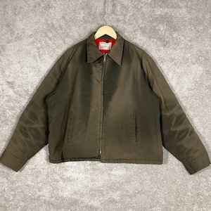 Vintage 70s Big Mac JCPenney Work Jacket Red Fleece Lined Talon Zip Honeycomb