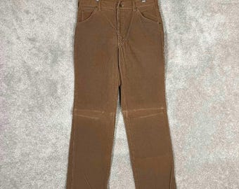 Pantalones de pana vintage de los años 70 de L.L. Bean para hombre, talla 33x31, color marrón, fabricados en EE. UU., pierna recta.