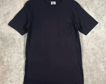 Vintage Polo Ralph Lauren Mens Black Short Sleeve Pocket T-Shirt Size M Made USA