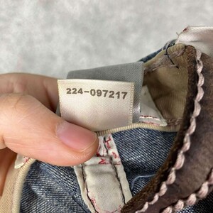Vintage True Religion Horseshoe Denim Baseball Cap Blue Distressed Hat image 13