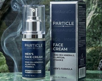 Particle Men's Face Cream, Anti-Aging Hydrating Daily Moisturizer (50ml) Skin Care Support And Wrinkle Repair, Mens Skincare, 1.7oz