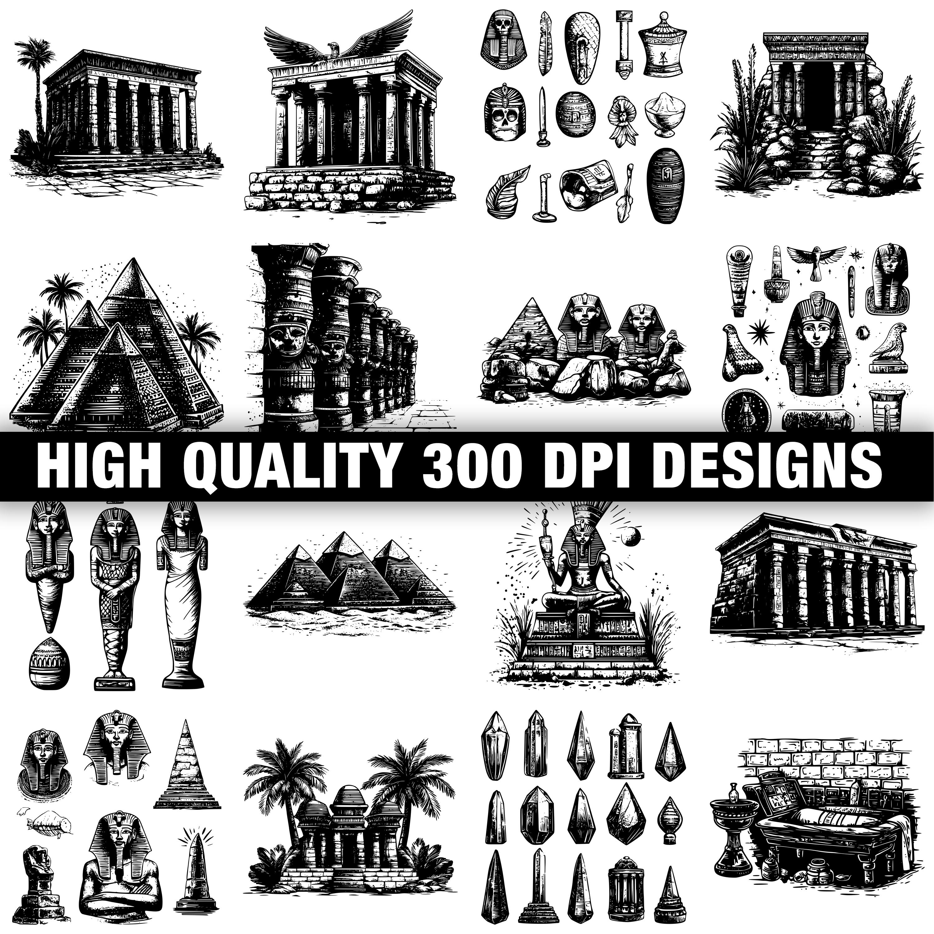 Ancient Egypt Svg Bundle | 117+ Svg Png Eps Dxf Clipart | Instant ...