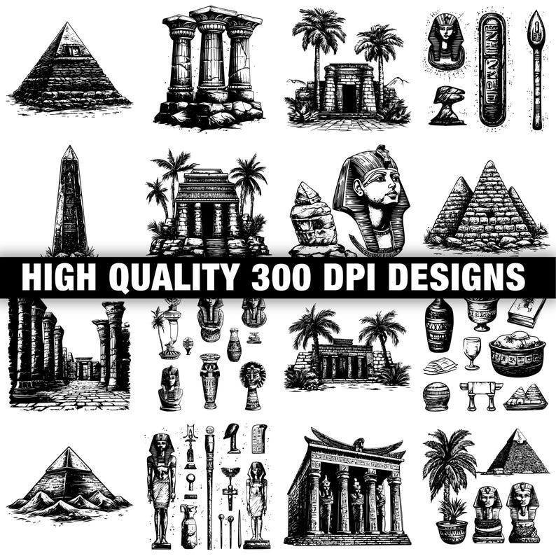Ancient Egypt Svg Bundle | 117+ Svg Png Eps Dxf Clipart | Instant ...