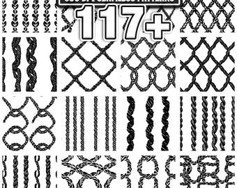 Rope Svg, Clipart, Cut Files for Silhouette, Vector, Dxf, Eps, Png ...