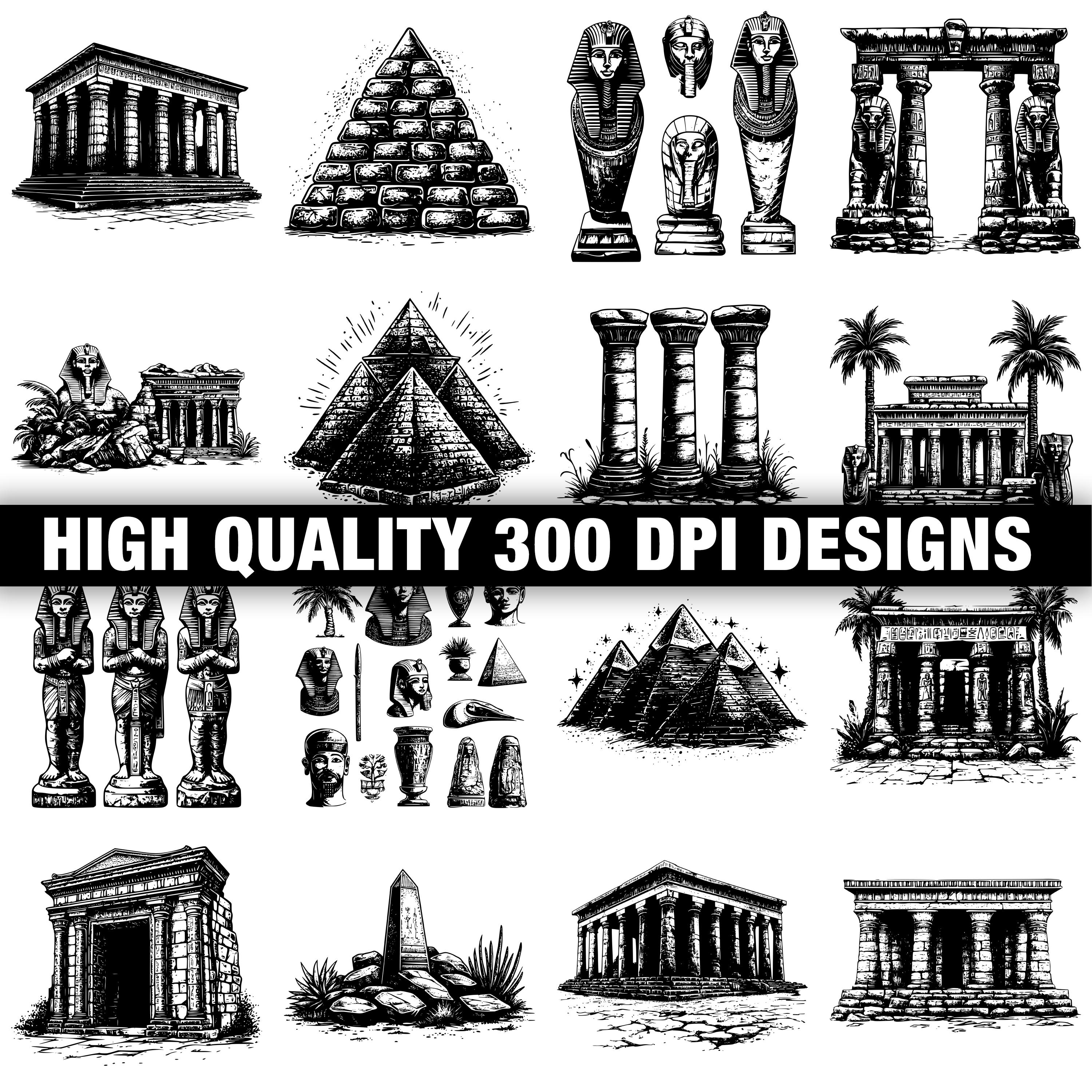 Ancient Egypt Svg Bundle | 117+ Svg Png Eps Dxf Clipart | Instant ...