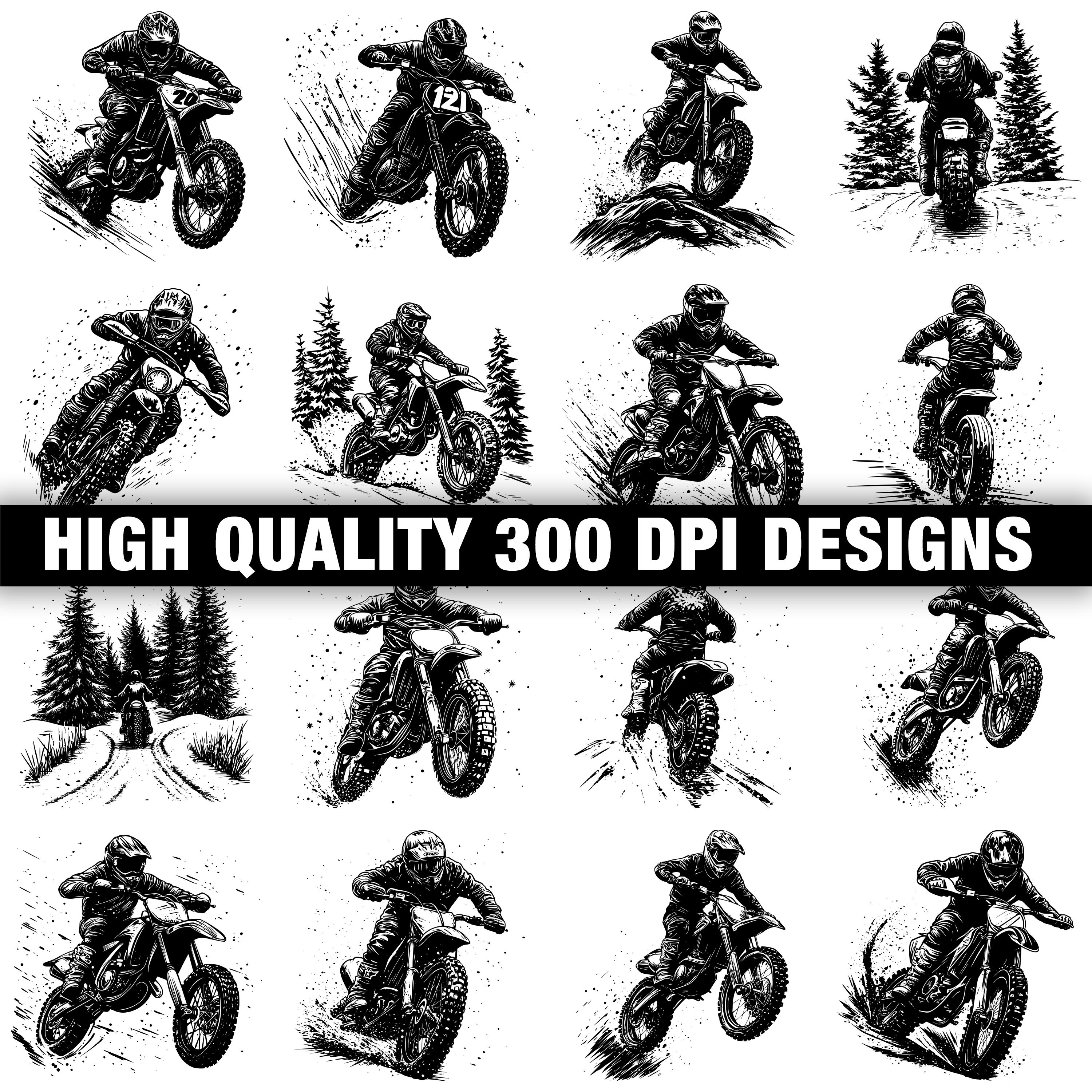 117+ Dirt Bike Svg, Png, Dxf, Eps Designs Bundle | Instant Digital ...