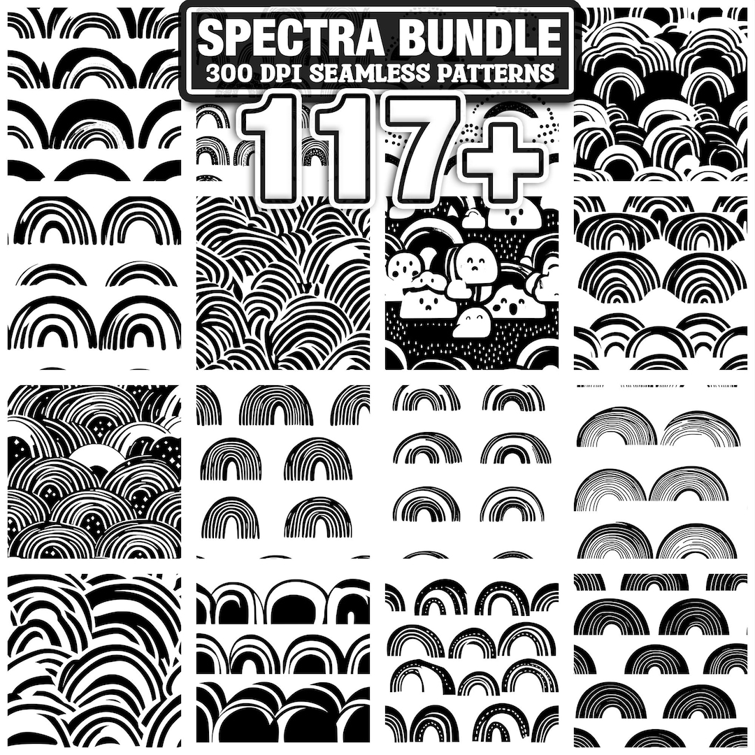 117+ Spectra (rainbow) Svg, Png, Dxf, Eps Designs Bundle | Instant ...