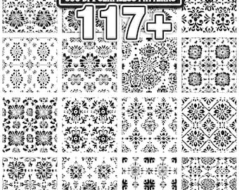Mexican Talavera Svg Bundle | 117+ Ceramica Png Eps Dxf Clipart | Folk Art Digital Download