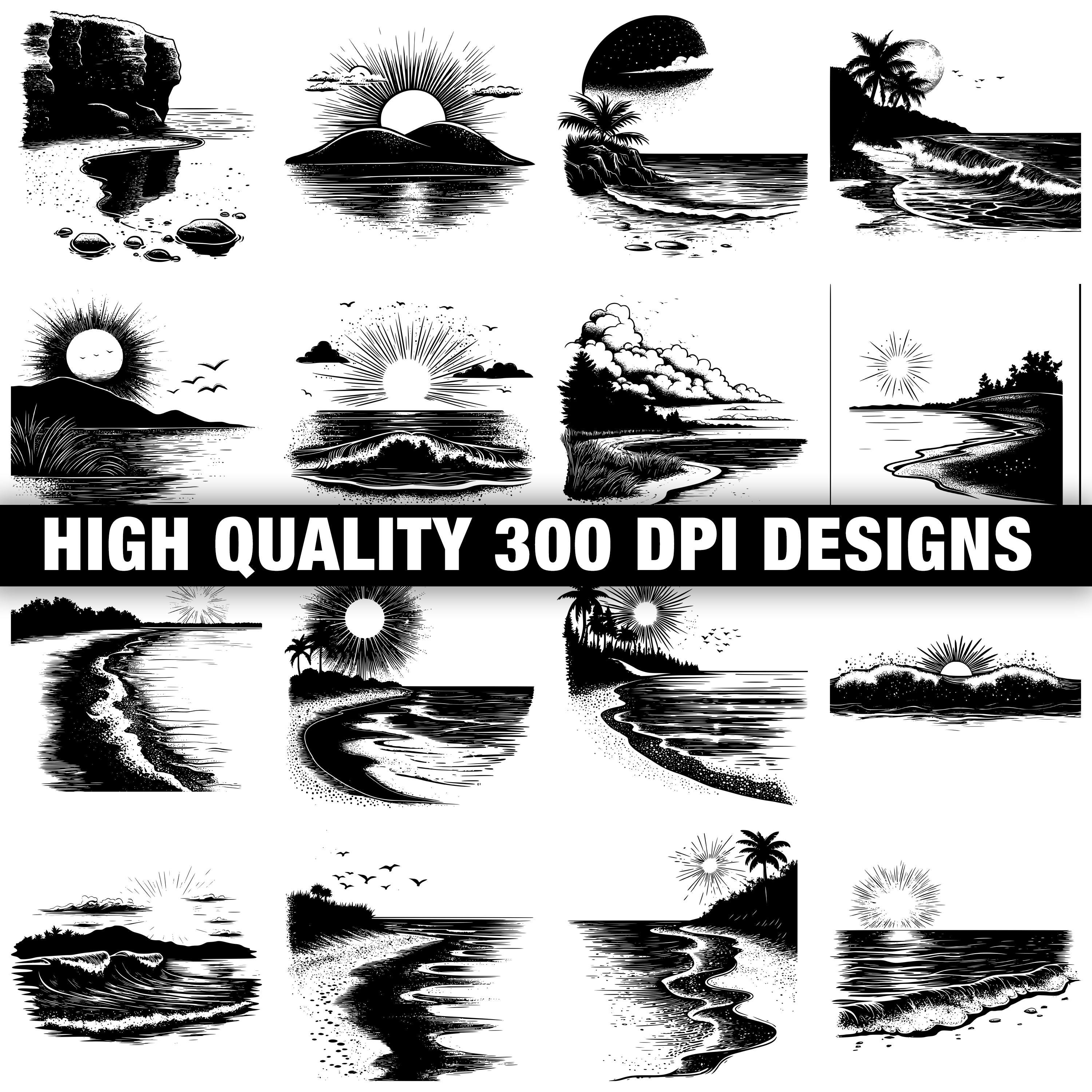 Sun Rise Dxf 117+ Beach Sunrise Svg, Png, Dxf, Eps Designs Bundle | Instant Digital ...