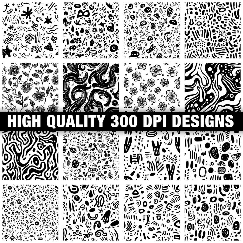 117+ Doodlify (doodle Patterns) Svg, Png, Dxf, Eps Designs Bundle ...