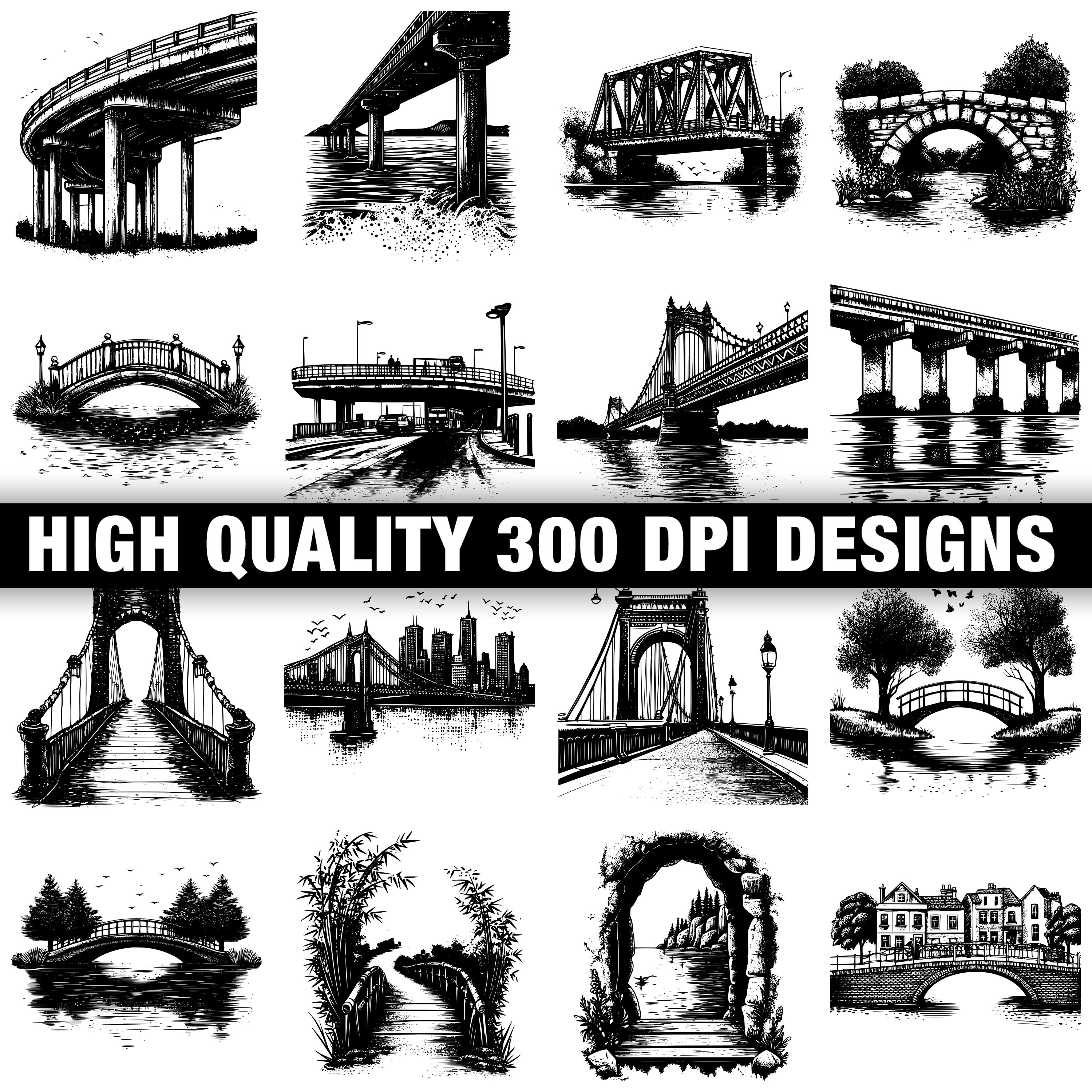 Bridge Scene Svg Bundle | 117+ Svg Png Eps Dxf Clipart | Instant ...