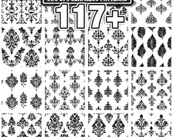 117+ Florencia (Damask) svg, png, dxf, eps designs bundle | Instant Digital Download