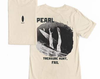 DRIFT | Pearl | Treasure hunt fail | Surfer Heavyweight Graphic Tee | Ivory T-shirt
