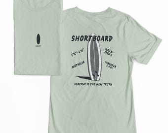 Camiseta de surf para tabla corta DRIFT / Serie Board Outline / Camiseta de alto rendimiento / Camiseta Thruster