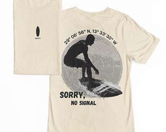 DRIFT | Sorry no signal | Surfer Heavyweight Graphic Tee | Ivory T-shirt