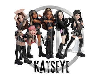 Katseye PNG - Kpop Fanart for Stickers & Sublimation