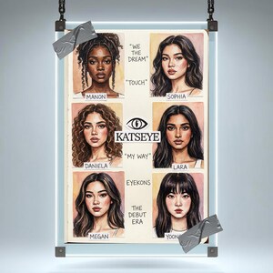 KATSEYE Watercolor Poster Kpop Wall Art We The Dream digital katseye-watercolor-poster-kpop-wall-art-we-the-dream-digital