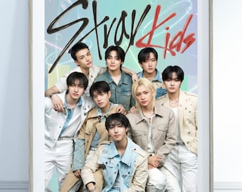 Póster de Stray Kids / Decoración de habitación K-pop (Descarga digital e imprimible)