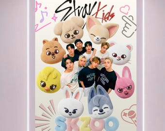 Stray Kids Poster | Skzoo Wall Art Room Decor (Digital Download & Printable)