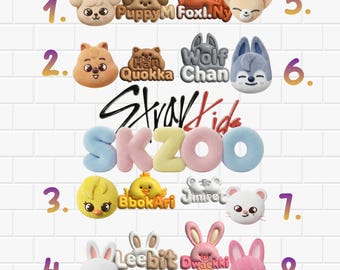 Stray Kids SKZOO Characters Mega Bundle | Kpop Fan Art Clipart 2026 Download