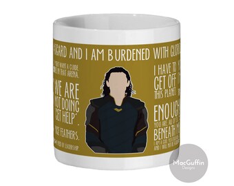 Loki 'Get Help' edition 11oz ceramic mug (Made to order)