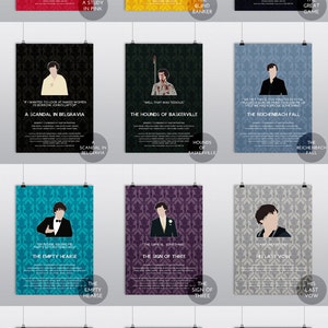 Sherlock Sherlock Holmes poster Choose from 12 episodes Made to order zdjęcie 4