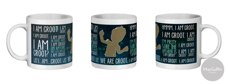 Guardians Of The Galaxy (Groot Cassette) 11oz/315ml White Ceramic Mug main image 1