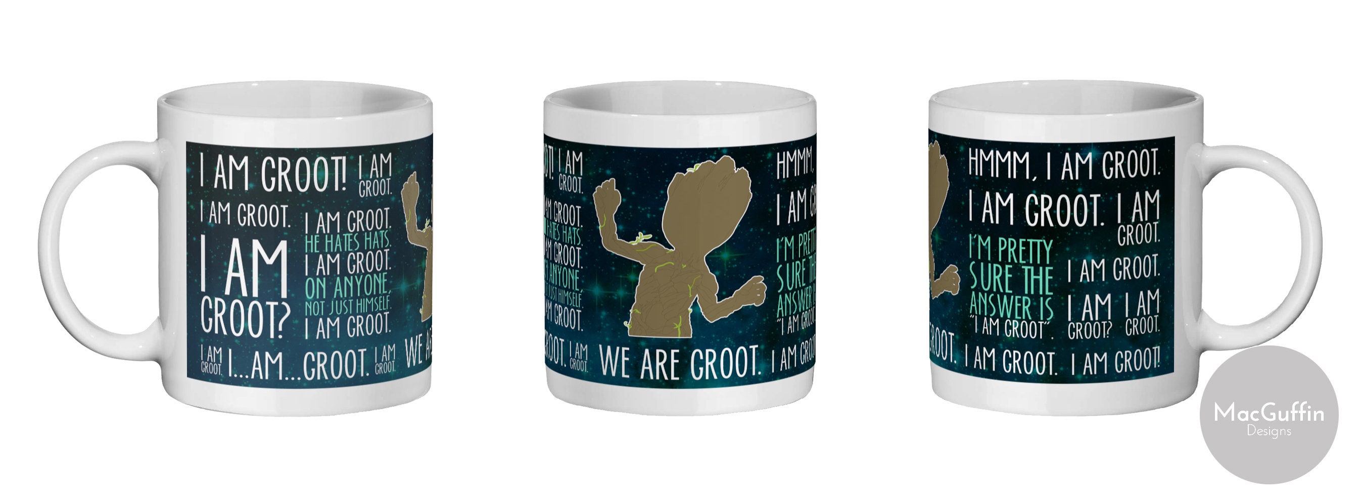 Happy Grootmas Printed Mugs. Marvel Mug. Guardians of the Galaxy