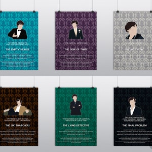 Sherlock Sherlock Holmes poster Choose from 12 episodes Made to order zdjęcie 3