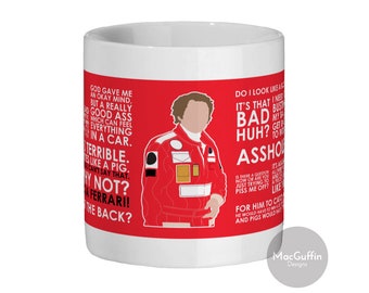 Rush - Niki Lauda 11oz ceramic mug (Made to order)