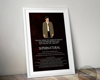 Supernatural Poster - Wähle aus 3 Charakteren (Made to order)