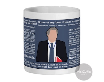 The Thick of It - Peter Mannion 11oz ceramic mug (Made to order)