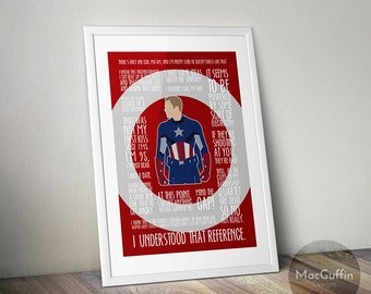 Avengers poster  - Choose from 8 characters (Made to order)
