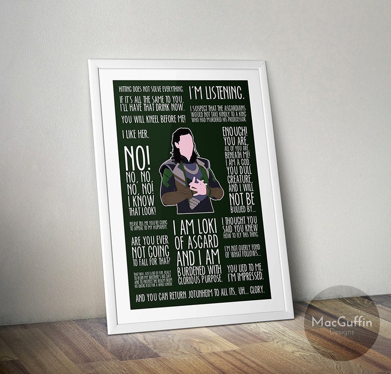 Loki poster - Choose from 2 editions (Made to order) 