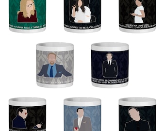 Sherlock Foes edition 11oz ceramic mug - Choose from 4 characters (Made to order)