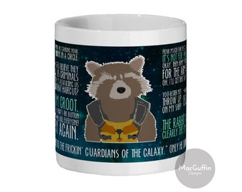 Guardians of the Galaxy - Rocket 11oz ceramic mug (Made to order)